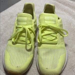 adidas Neon Yellow Athletic Running Shoes